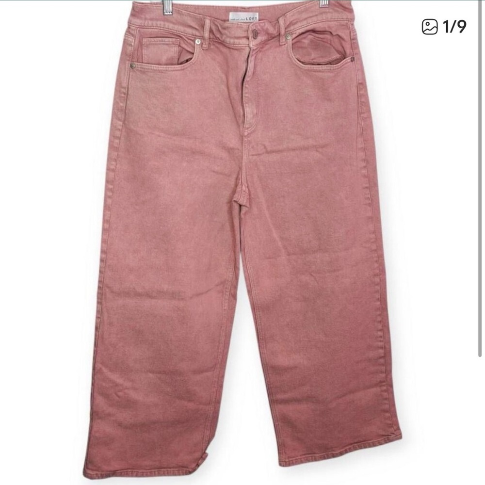 LOFT Dusty Rose Straight Leg Jeans